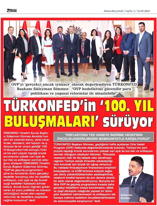 TÜRKONFED 100 Yil Buluşmalari 13 Eylul 2023 Corum - 12