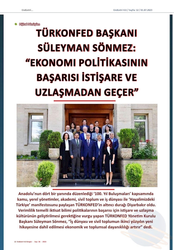 TÜRKONFED 100 Yil Buluşmalari 14 Haziran 2023 Diyarbakir - 13