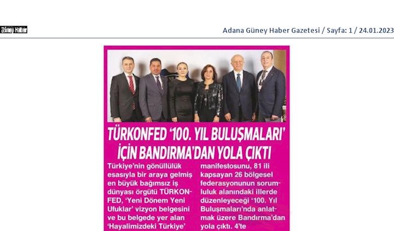 TÜRKONFED 100 Yil Buluşmalari 24 Ocak 2023 Balikesir - 21