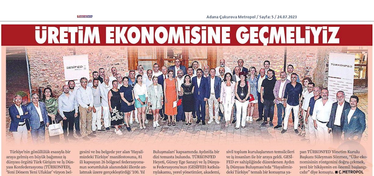 TÜRKONFED 100 Yil Buluşmalari 24 Temmuz 2023 Aydin - 4