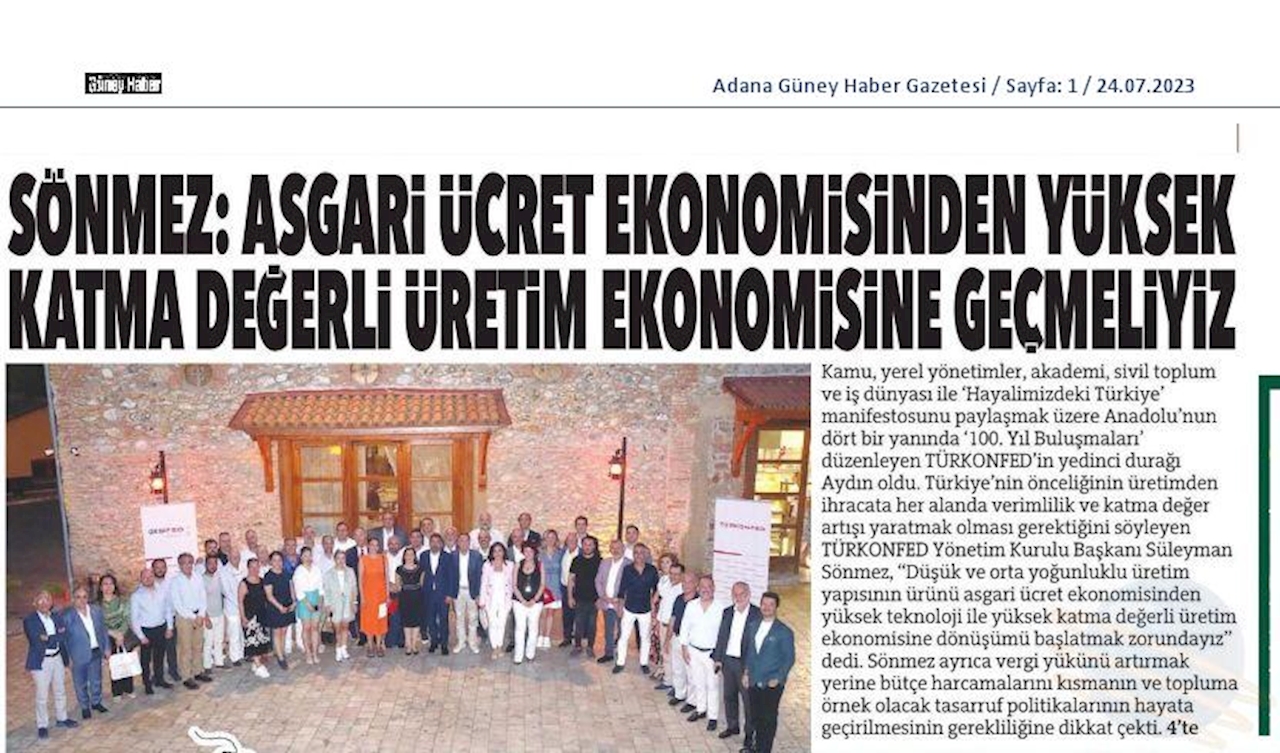TÜRKONFED 100 Yil Buluşmalari 24 Temmuz 2023 Aydin - 14