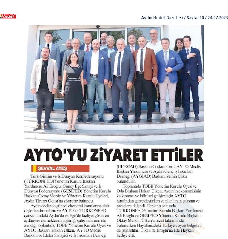 TÜRKONFED 100 Yil Buluşmalari 24 Temmuz 2023 Aydin - 23