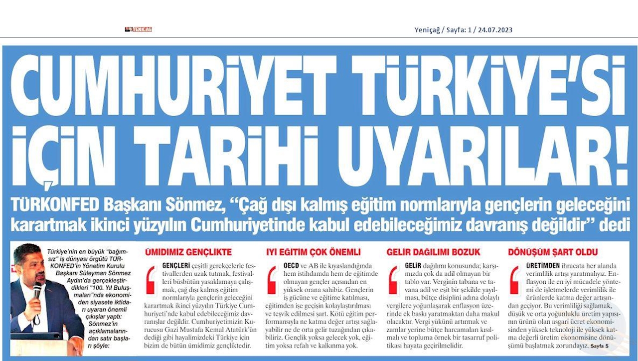TÜRKONFED 100 Yil Buluşmalari 24 Temmuz 2023 Aydin - 31