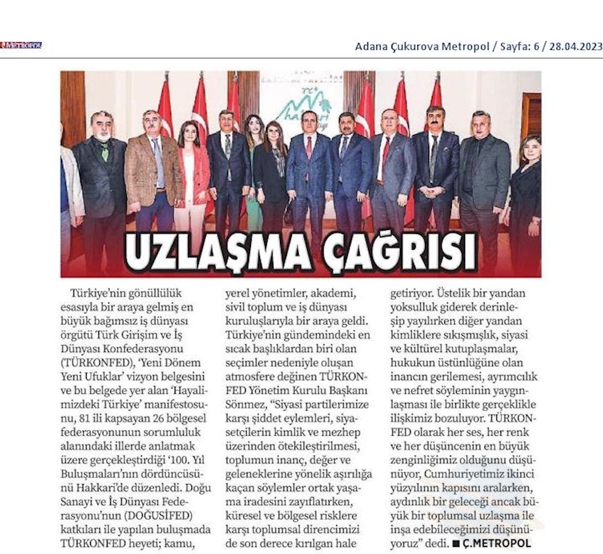 TÜRKONFED 100 Yil Buluşmalari 27 Nisan 2023 Hakkari - 6