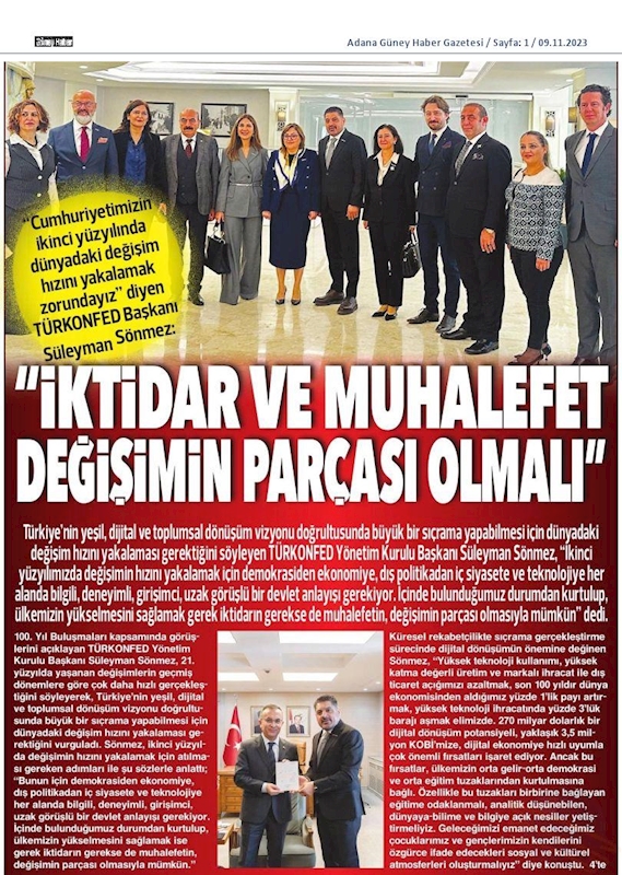 TÜRKONFED 100 Yil Buluşmalari 8 Kasim 2023 Gaziantep - 4