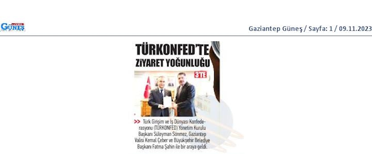 TÜRKONFED 100 Yil Buluşmalari 8 Kasim 2023 Gaziantep - 9