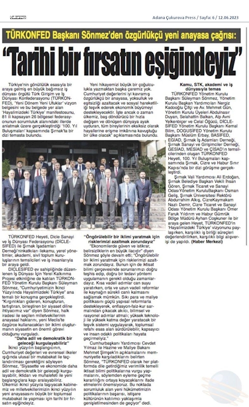 TÜRKONFED 100 Yil Buluşmalari 9 Haziran 2023 Sirnak - 7
