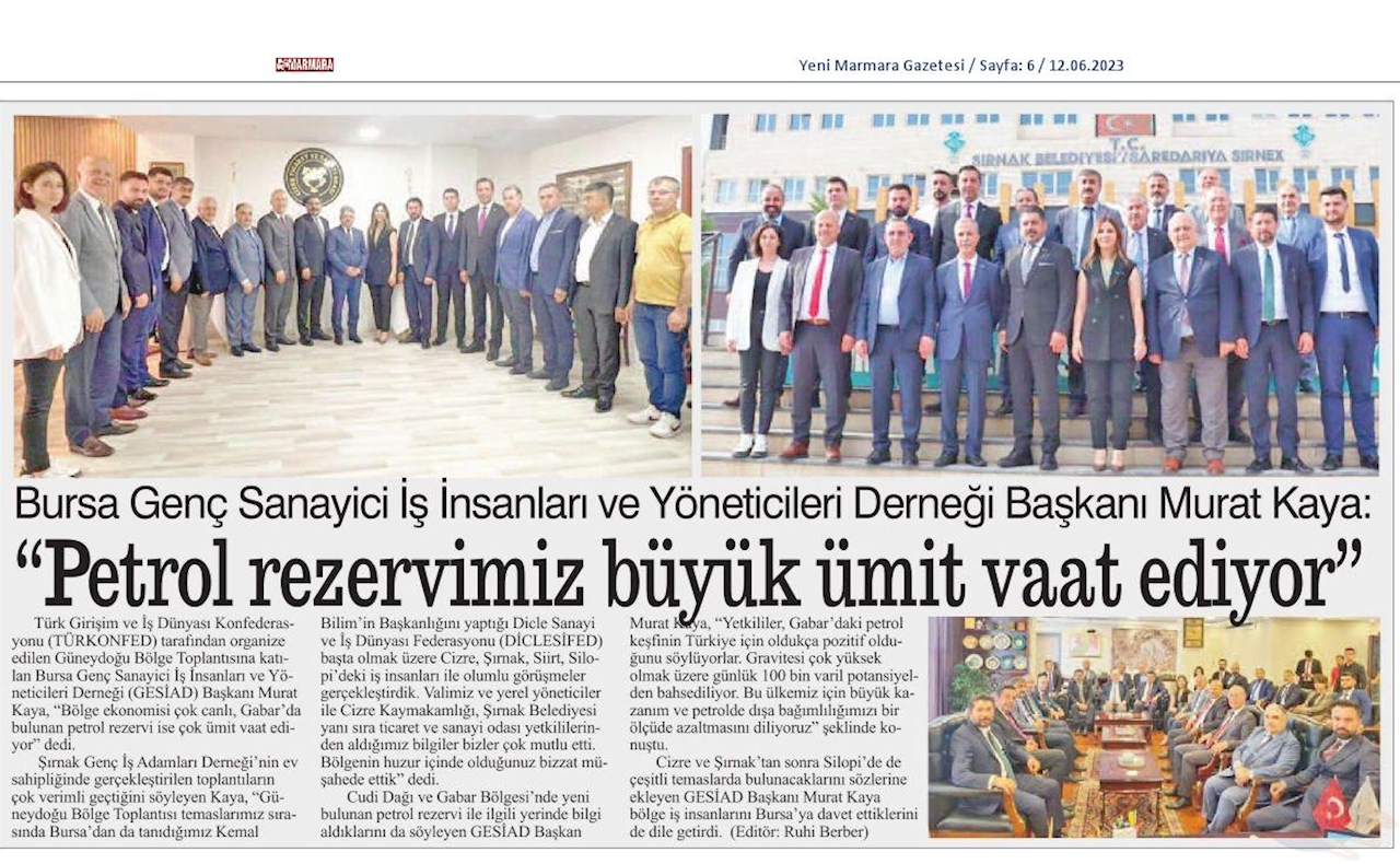 TÜRKONFED 100 Yil Buluşmalari 9 Haziran 2023 Sirnak - 16