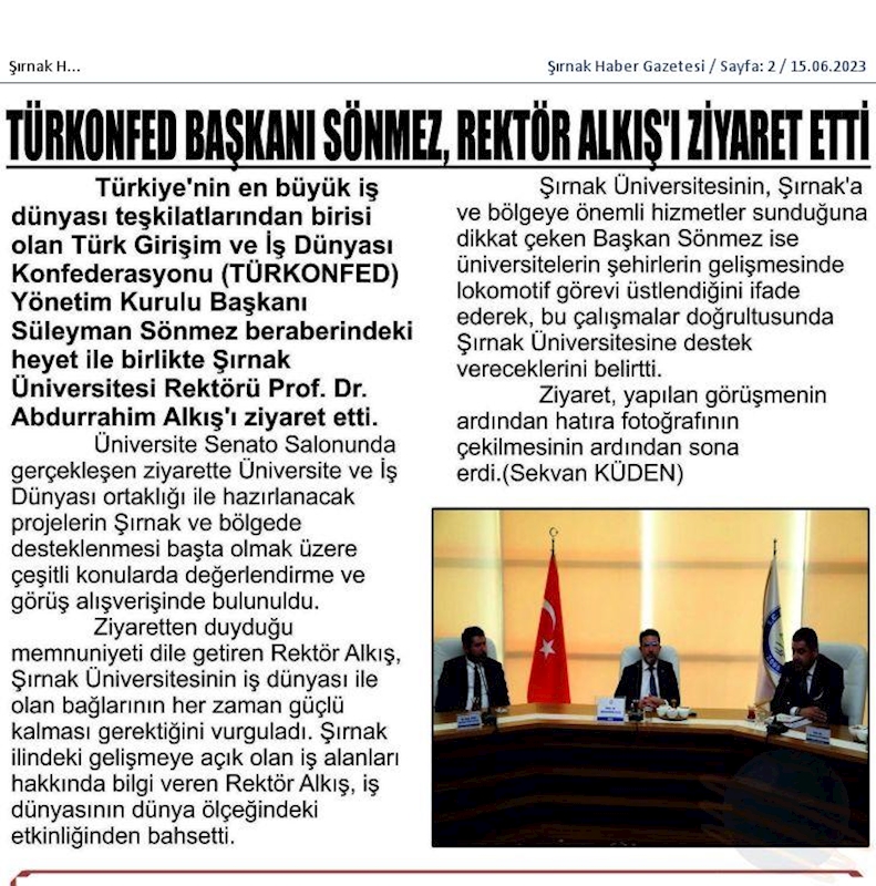 TÜRKONFED 100 Yil Buluşmalari 9 Haziran 2023 Sirnak - 28