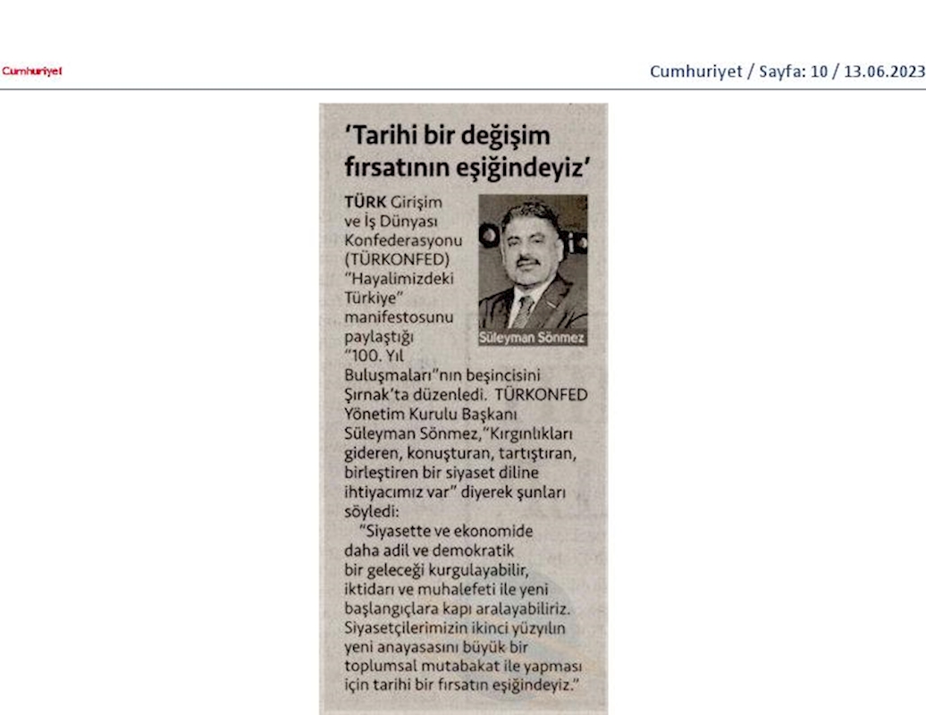 TÜRKONFED 100 Yil Buluşmalari 9 Haziran 2023 Sirnak - 36