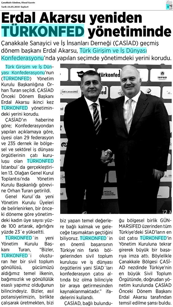 TÜRKONFED 13 Olagan Genel Kurulu Basin Yansimalari 12 Mayis 2018 Istanbul - 10