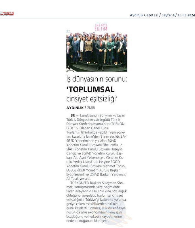 TÜRKONFED 15 Olagan Genel Kurul Toplantısı 9 Mart 2024 Istanbul - 4