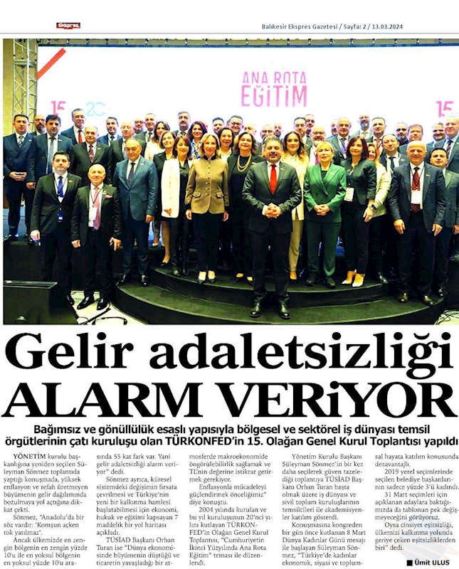 TÜRKONFED 15 Olagan Genel Kurul Toplantısı 9 Mart 2024 Istanbul - 13