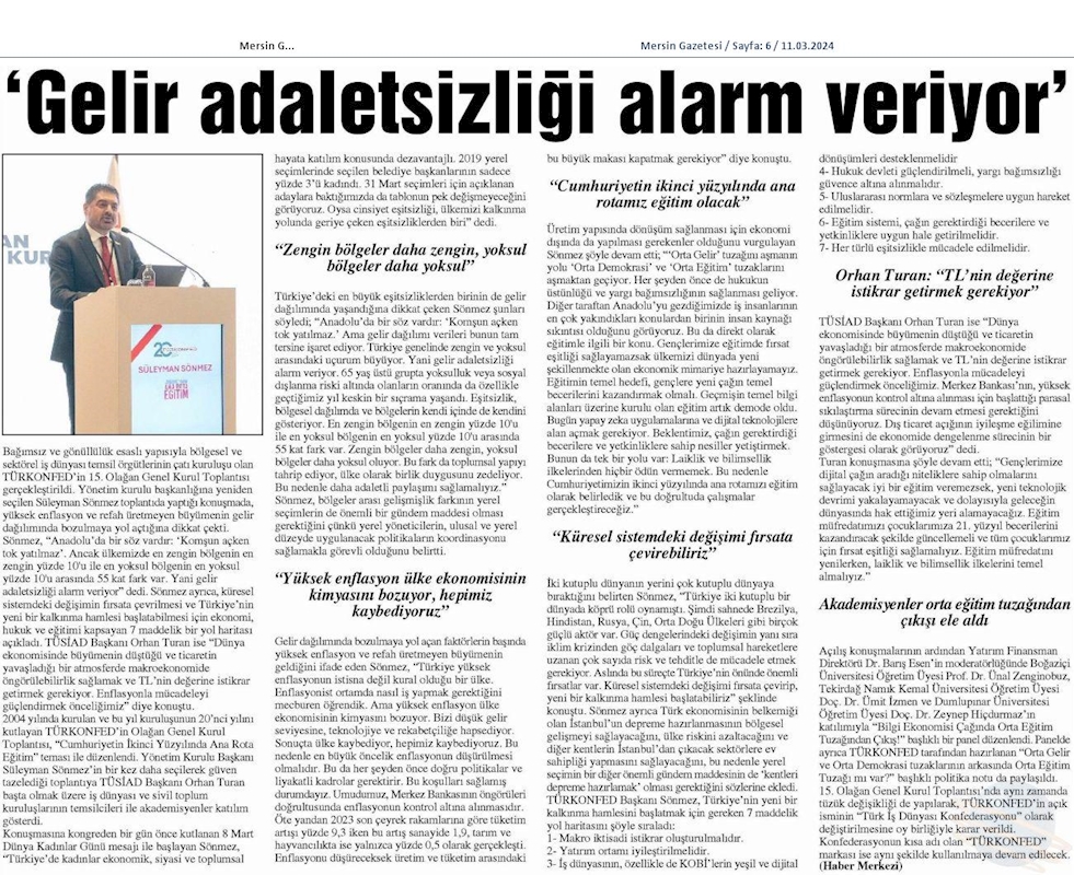 TÜRKONFED 15 Olagan Genel Kurul Toplantısı 9 Mart 2024 Istanbul - 21