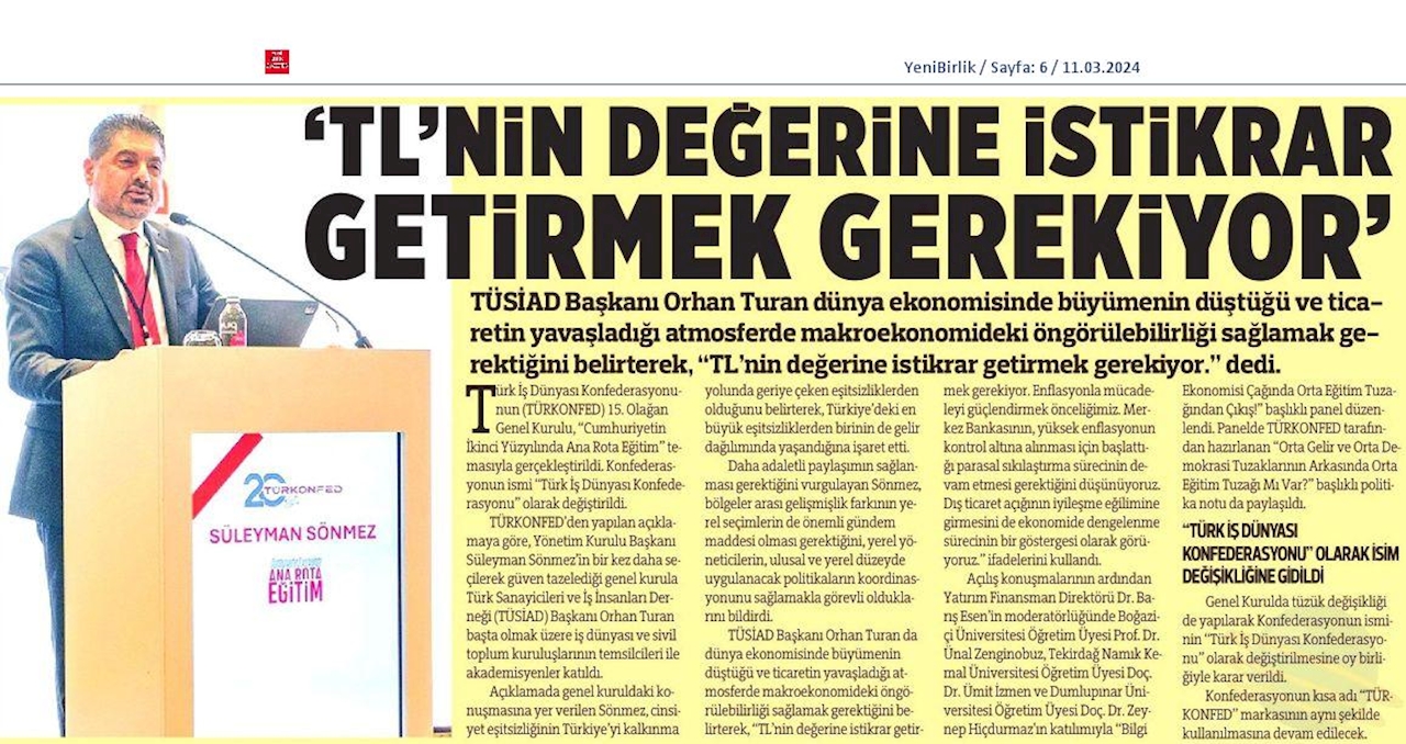 TÜRKONFED 15 Olagan Genel Kurul Toplantısı 9 Mart 2024 Istanbul - 46