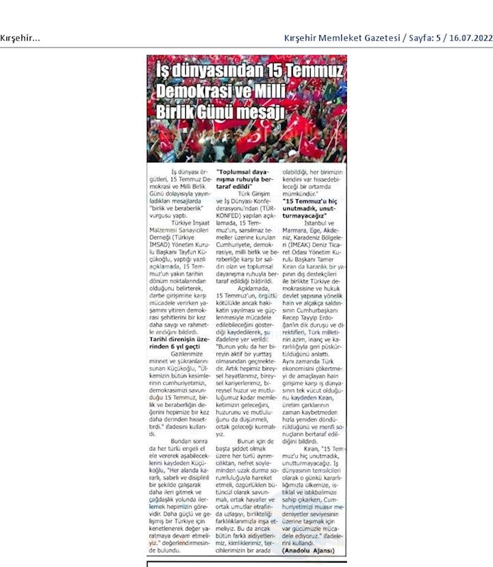 TÜRKONFED 15 Temmuz Basin Aciklamasi 15 Temmuz 2022 - 4