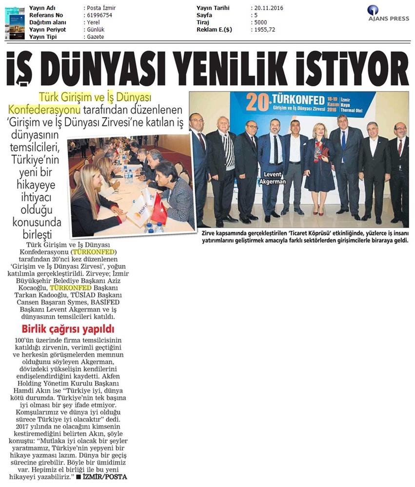 TÜRKONFED 20 Girişim Ve Is Dunyasi Zirvesi 1911206 - 12