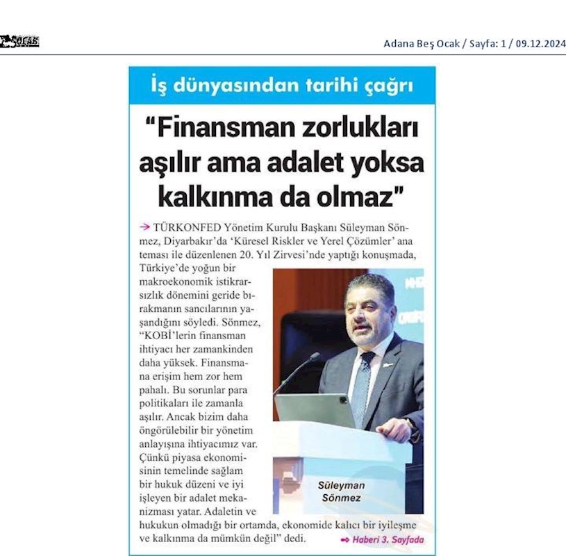 TÜRKONFED 20 Yil Zirvesi 7 Aralik 2024 Diyarbakir - 51