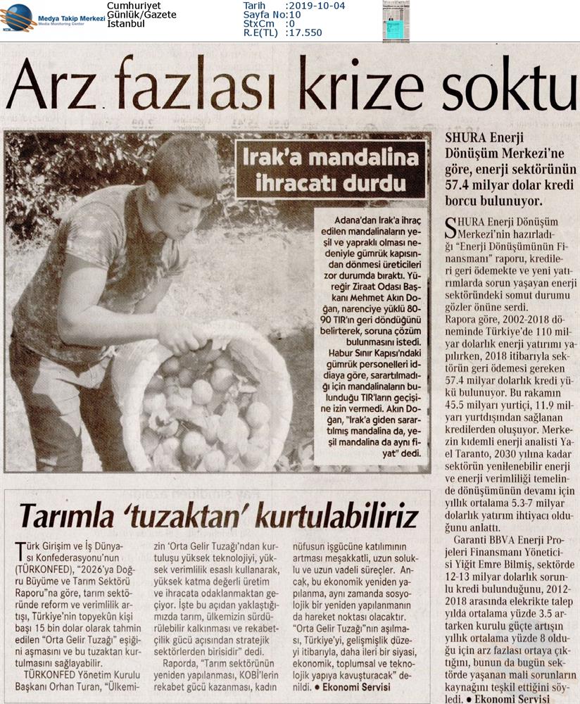 TÜRKONFED 2026ya Dogru Buyume Ve Tarim Sektoru Raporu Medya Yansimalari - 5