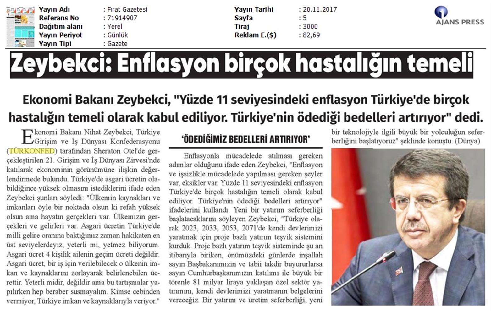 TÜRKONFED 21 Girişim Ve Is Dunyasi Zirvesi Medya Yansimalari 18 Kasim 2017 - 29