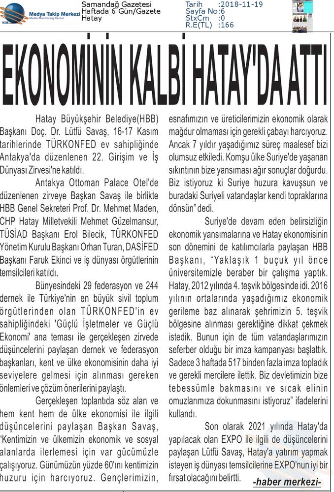 TÜRKONFED 22 Girişim Ve Is Dunyasi Zirvesi 16 17 Kasim Hatay - 4