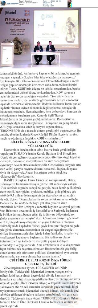 TÜRKONFED 22 Girişim Ve Is Dunyasi Zirvesi 16 17 Kasim Hatay - 11