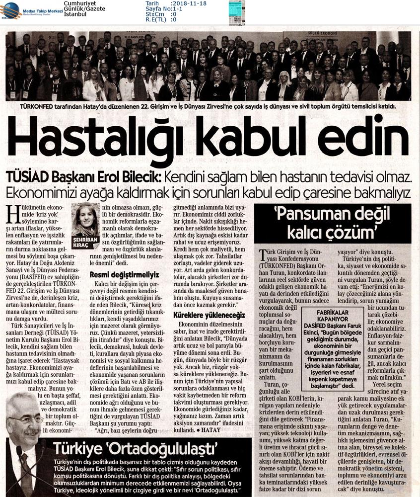 TÜRKONFED 22 Girişim Ve Is Dunyasi Zirvesi 16 17 Kasim Hatay - 22