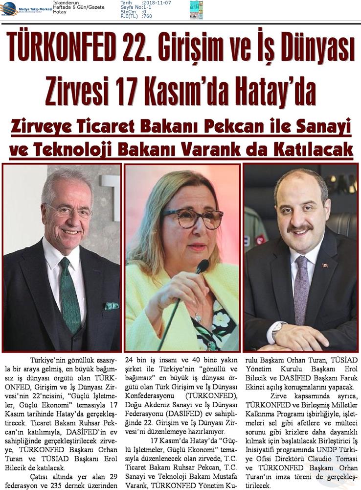 TÜRKONFED 22 Girişim Ve Is Dunyasi Zirvesi 16 17 Kasim Hatay - 31