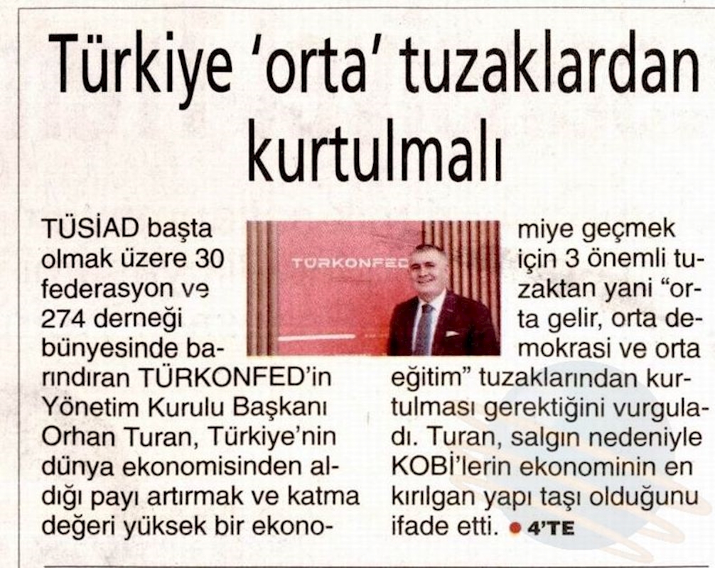 TÜRKONFED 23 Girişim Ve Is Dunyasi Zirvesi Basin Yansimalari 27 Nisan 2021 - 40