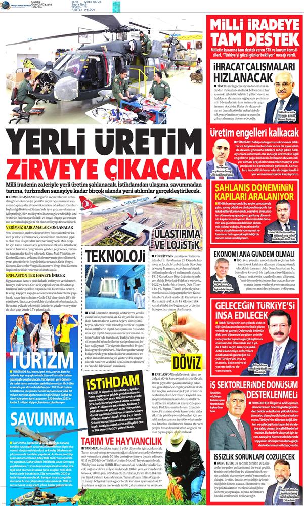 TÜRKONFED 24 Haziran Cumhurbaskanligi Hukumet Sistemi Ve Milletvekilligi Secimleri Aciklamasi - 10