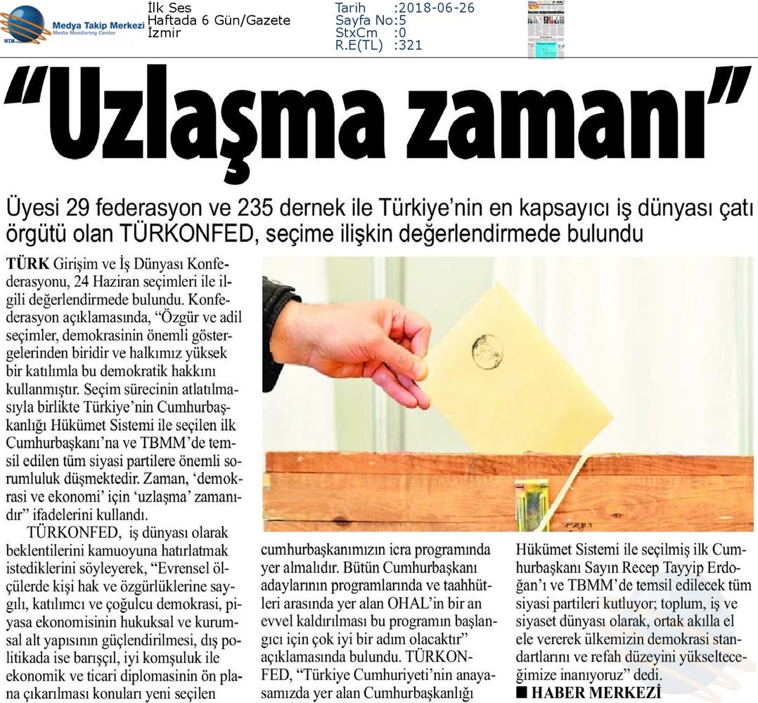 TÜRKONFED 24 Haziran Cumhurbaskanligi Hukumet Sistemi Ve Milletvekilligi Secimleri Aciklamasi - 17