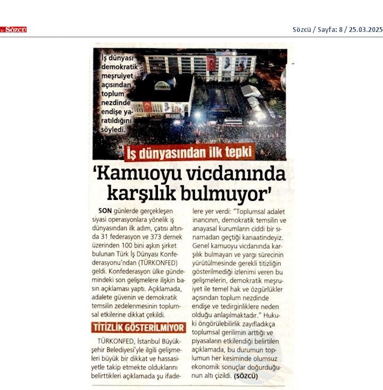 TÜRKONFED 24 Mart 2025 Basin Aciklamasi Hukukun Ustunlugu Toplumsal Guvencemizdir - 12