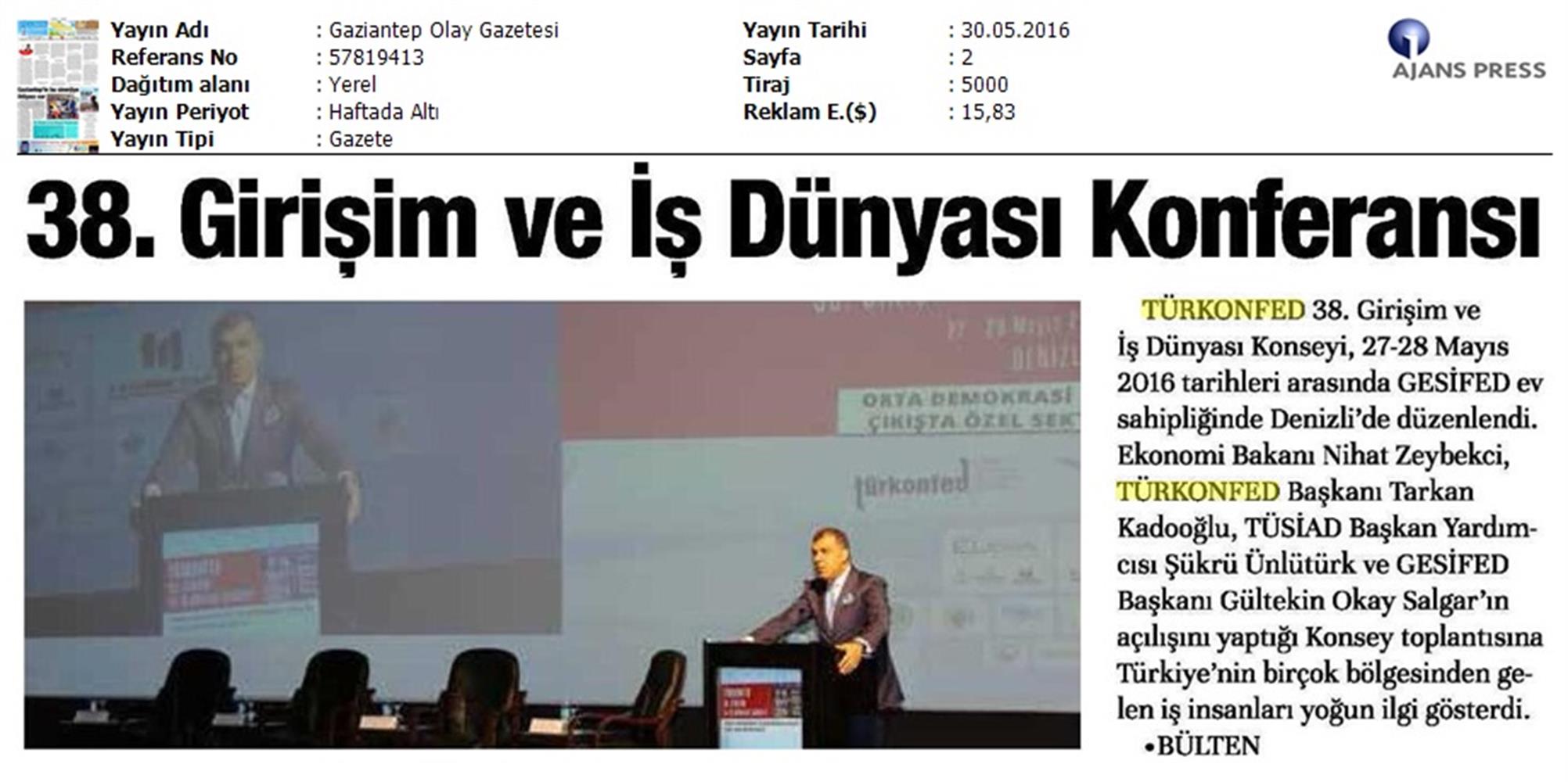 TÜRKONFED 38 Girişim Ve Is Dunyasi Konseyi - 2