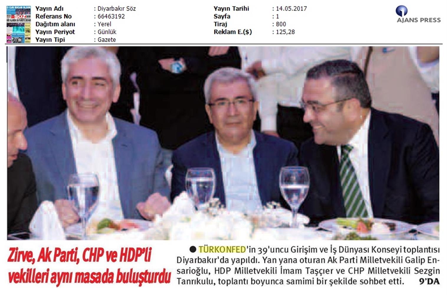 TÜRKONFED 39 Girişim Ve Is Dunyasi Konseyi Basin Yansimalari 13 Mayis 2017 - 37
