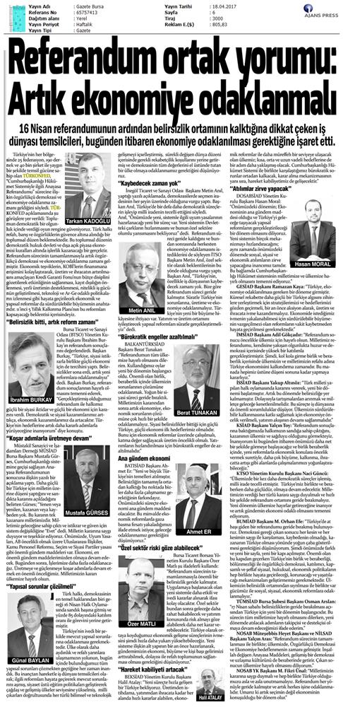 TÜRKONFED Anayasa Referandumu Basin Aciklamasi Medya Yansimalari 17 Nisan 2017 - 24