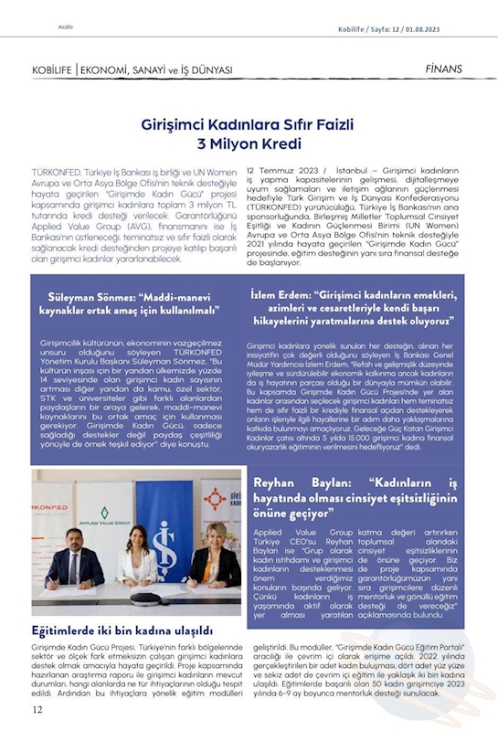 TÜRKONFED Avg Ve Is Bankasi Imza Toreni 12 Haziran 2023 Istanbul - 4