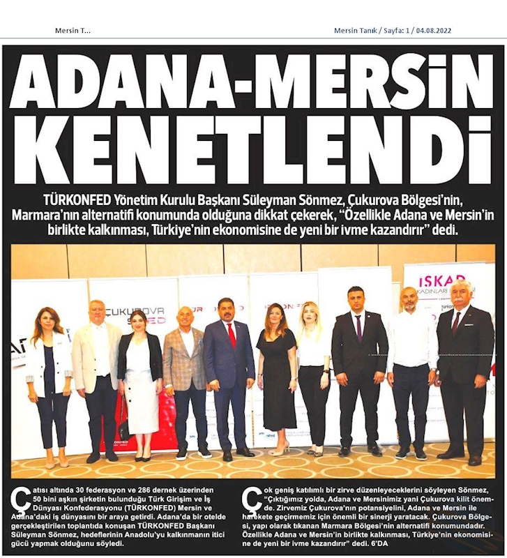 TÜRKONFED Basin Toplantısı 3 Agustos 2022 Adana - 5