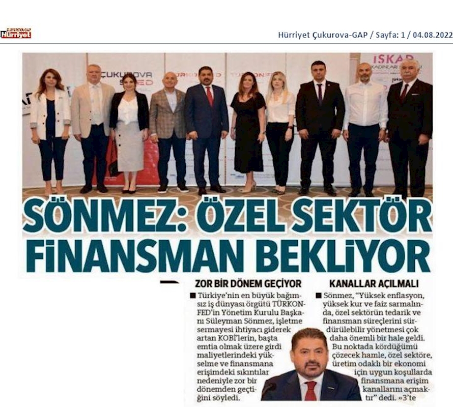 TÜRKONFED Basin Toplantısı 3 Agustos 2022 Adana - 26
