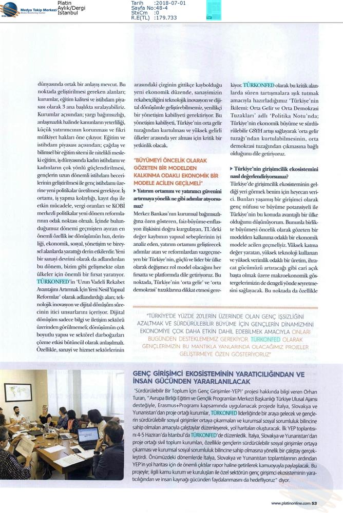 TÜRKONFED Başkani Orhan Turan Yeni Donem Yeni Vizyon Roportaj Serisi Temmuz 2018 Istanbul - 9