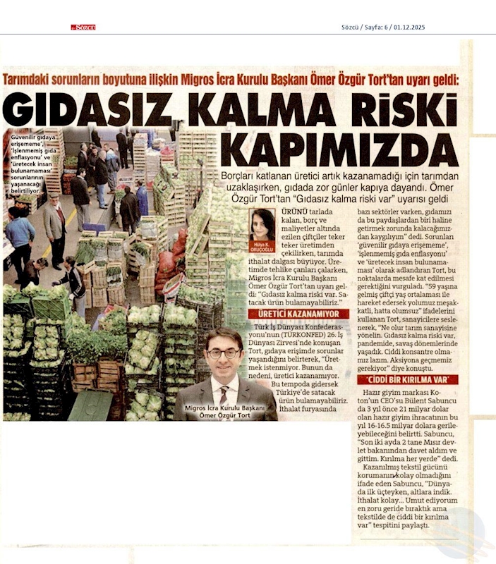 TÜRKONFED Başkani Suleyman Sönmez Sanayide Biz Üretiyoruz Kar Baskasinin Hanesine Yaziliyor - 7