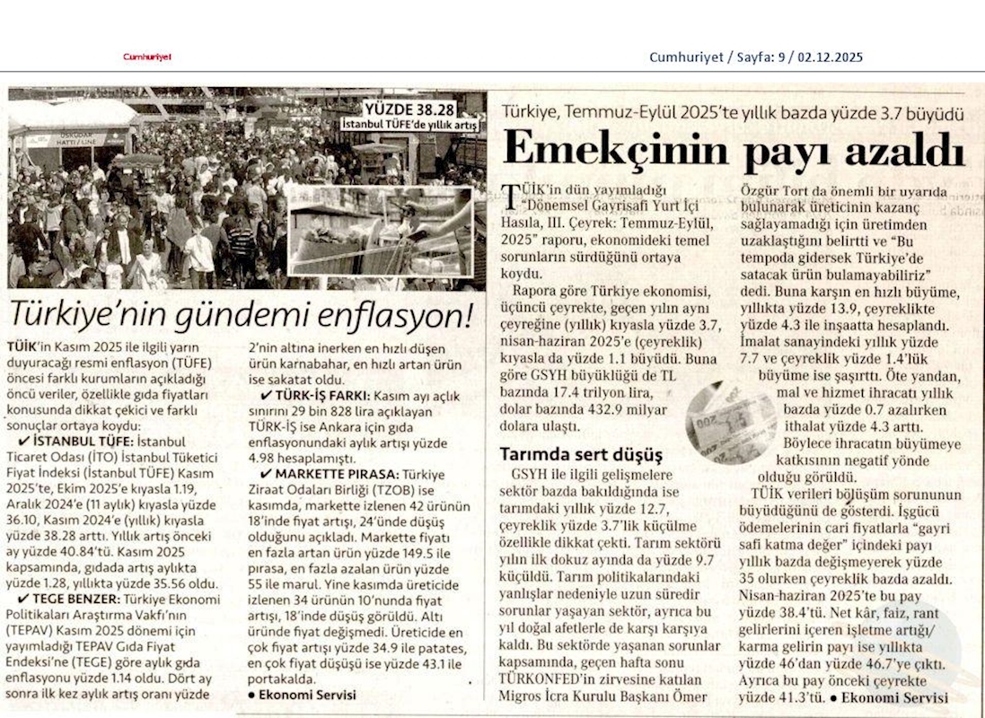 TÜRKONFED Başkani Suleyman Sönmez Sanayide Biz Üretiyoruz Kar Baskasinin Hanesine Yaziliyor - 18