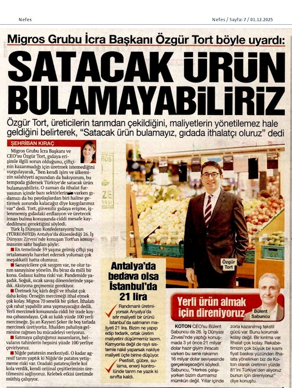 TÜRKONFED Başkani Suleyman Sönmez Sanayide Biz Üretiyoruz Kar Baskasinin Hanesine Yaziliyor - 25