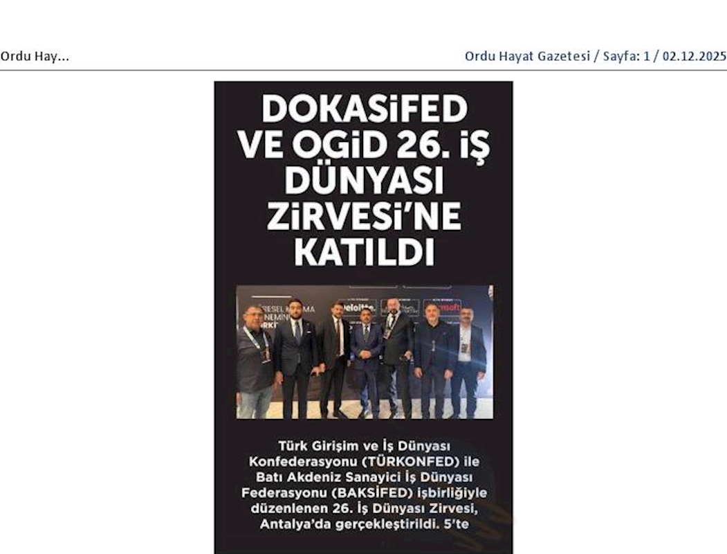 TÜRKONFED Başkani Suleyman Sönmez Sanayide Biz Üretiyoruz Kar Baskasinin Hanesine Yaziliyor - 29