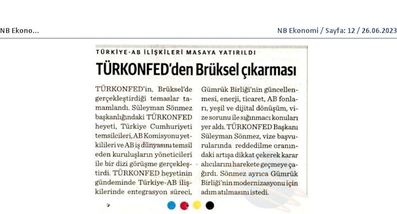 TÜRKONFED Bruksel Ziyareti 24 25 Haziran 2023 Bruksel - 2