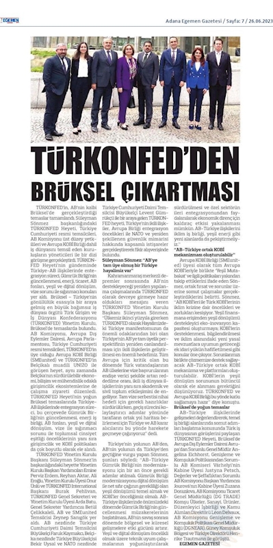 TÜRKONFED Bruksel Ziyareti 24 25 Haziran 2023 Bruksel - 8