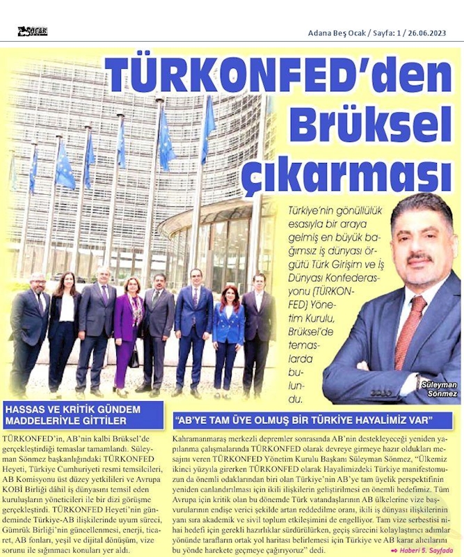 TÜRKONFED Bruksel Ziyareti 24 25 Haziran 2023 Bruksel - 9