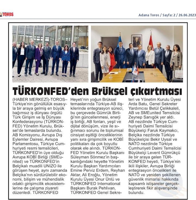 TÜRKONFED Bruksel Ziyareti 24 25 Haziran 2023 Bruksel - 10