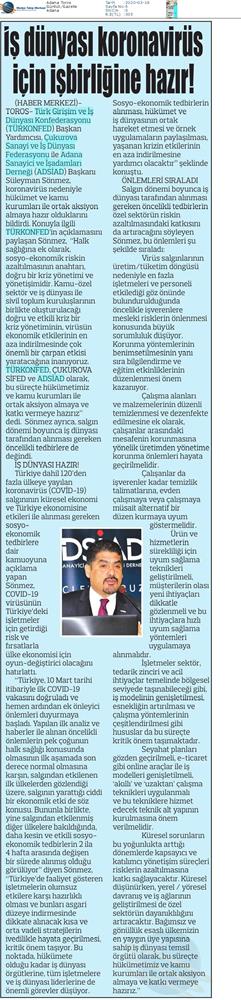 TÜRKONFED Coronavirus Basin Aciklamasi Medya Yansimalari 16 Mart 2020 - 40