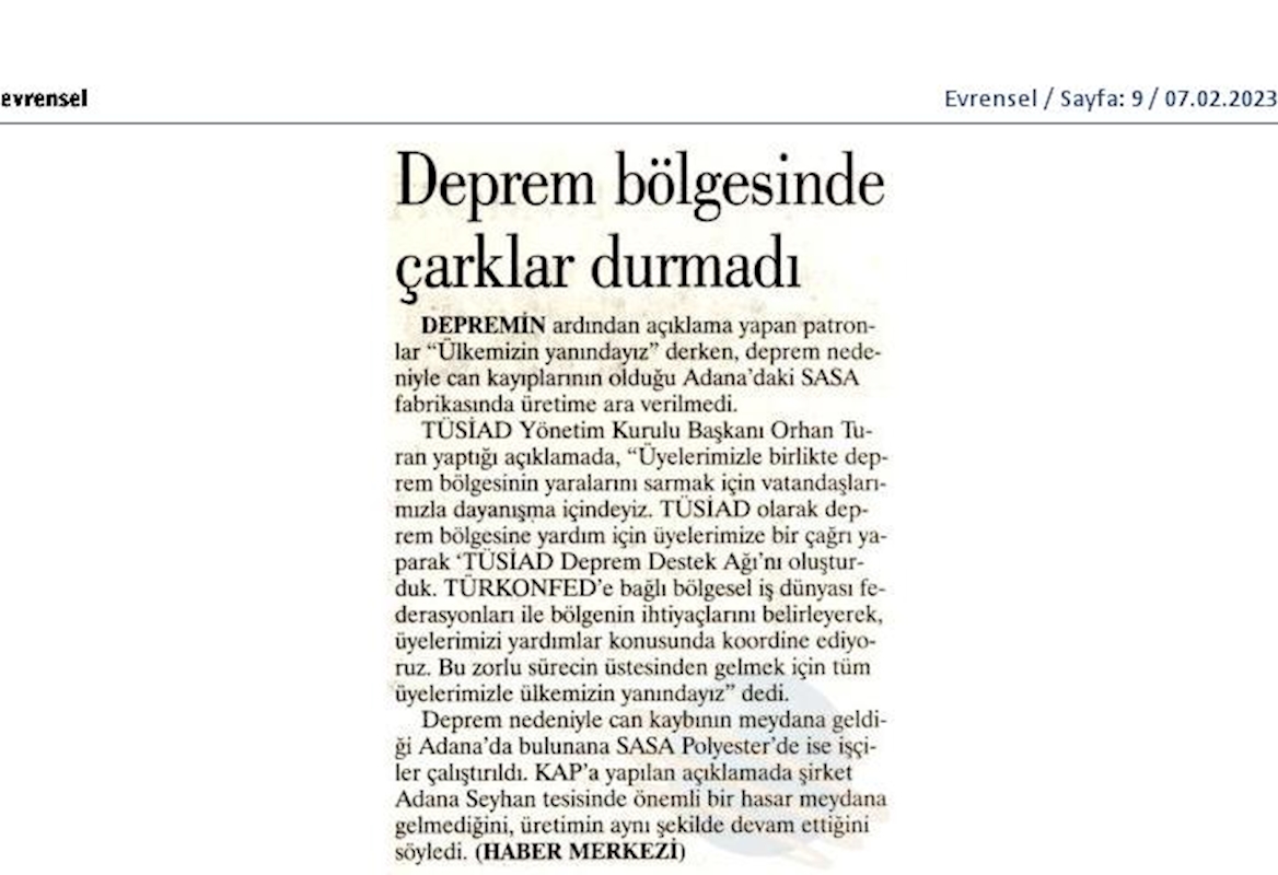 TÜRKONFED Deprem Basin Aciklamasi 6 Subat 2023 - 21