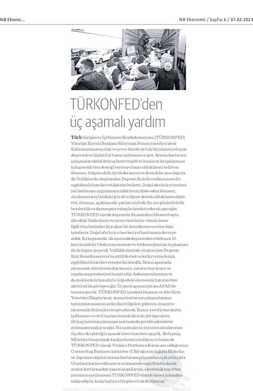 TÜRKONFED Deprem Basin Aciklamasi 6 Subat 2023 - 24
